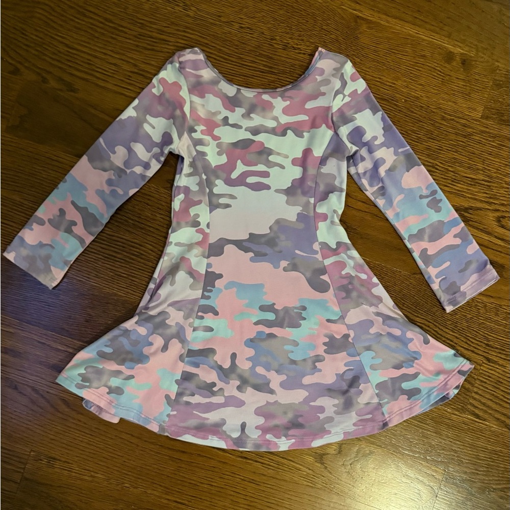 Social Butterfly Girls Dress in Pastel Camo size 5 like new condition - Picture 3 of 4